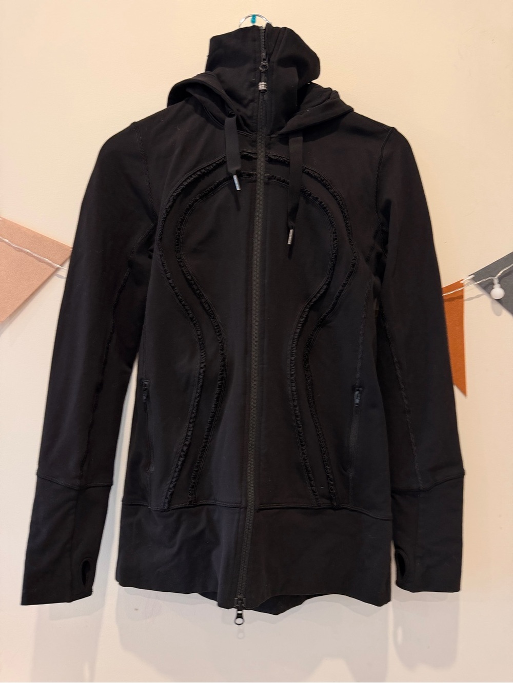 lululemon athletica Black Full‑Zip Hooded Jacket